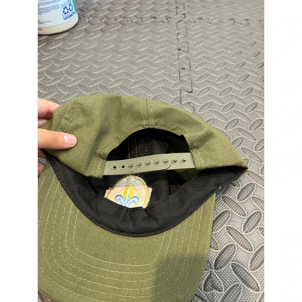 Boy Scouts of America Webelos Cap Boys M/L Green Plaid Twill Snapback Hat